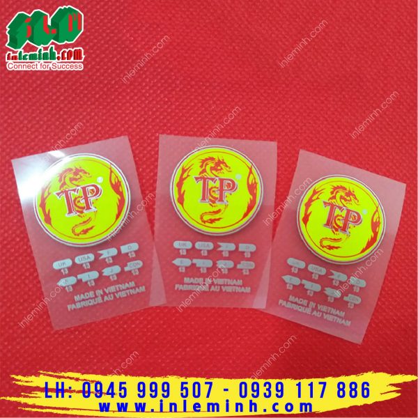 Cơ sở sản xuất tem nhãn quần áo chuyển nhiệt
