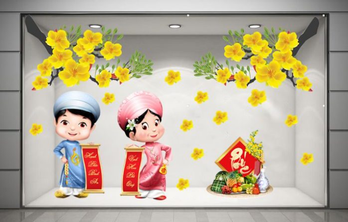 Decal dán kính đẹp